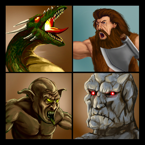 Creatures portraits - Game Art